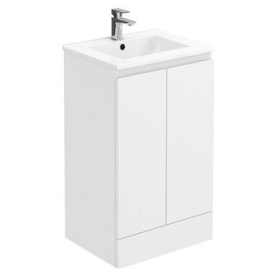 Balterley 500mm White Vanity Unit With Basin from B&Q