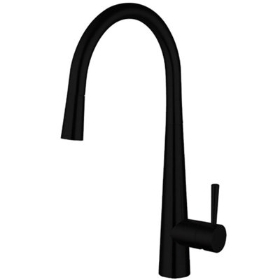 Balterley Unisex Black Contemporary Pull Out Single Lever Kitchen Mixer Tap, - Image 3