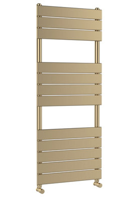 Balterley Ecton Square Flat Towel Radiator 1213mm X 500mmBrushed Brass from B&Q