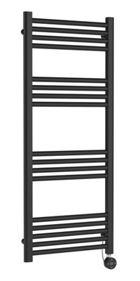 B&Q -  Electric Round Tube Heated Towel Rail With 17 Bars1200 X 500mmAnthracite