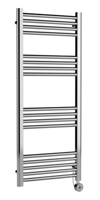 Balterley Electric Round Tube Heated Towel Rail With 17 Bars1200mm X 500mmChrome from B&Q