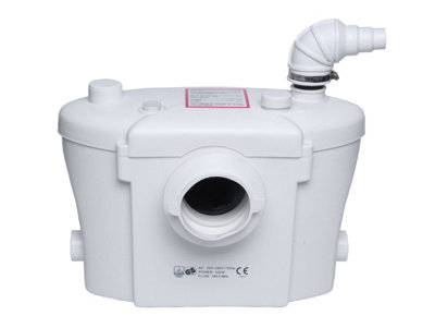 Balterley Bathroom 4 Inlet Macerator Waste Pump System400W270 X 398 X 230mmWhite from B&Q