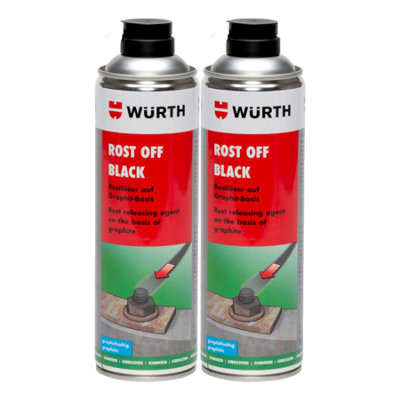Würth Wurth Rost Off Black Graphite-Based Rust Remover Cleaner 500Ml X2 from B&Q