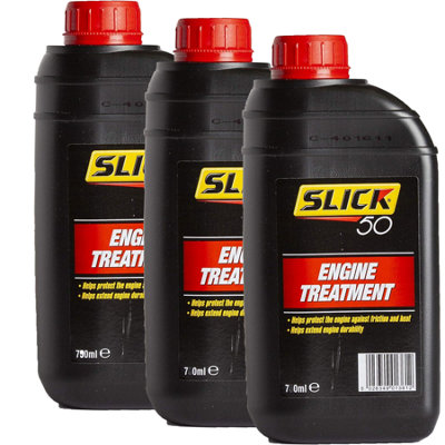 Slick 50 Engine Treatment Oil Additive Petrol & Diesel Extends Engine Life 3X750ml Size 12
