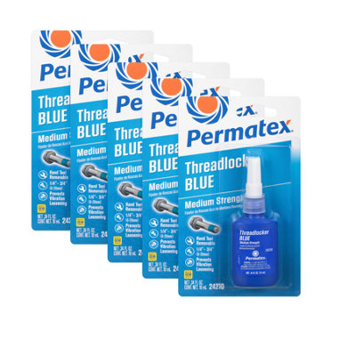 Permatex Threadlock Medium Fast Acting Nut & Bolt Thread Lock Sealant Adhesive  5X10Ml from B&Q