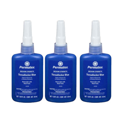 Permatex Threadlock Medium Fast Acting Nut & Bolt Thread Lock Sealant Adhesive 3X50Ml from B&Q