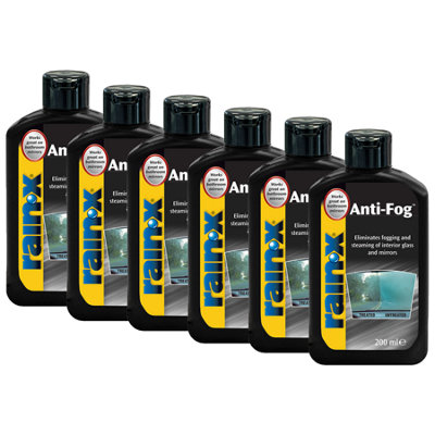 Rain X Anti Fog Repellent Glass Mirrors Cleaner 6X200Ml from B&Q
