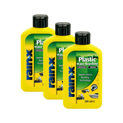 Rain-X Rain Water Repellent Hydrophobic Plastic Treatment 3X200ml 5056820501017 - Image 3