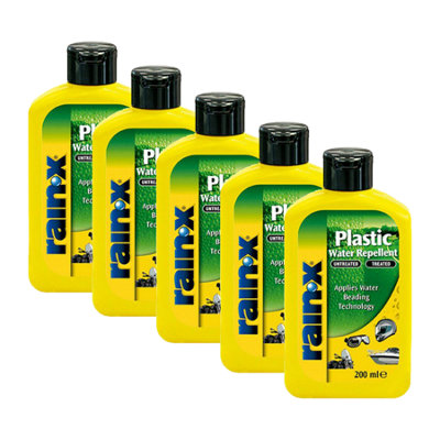 Rain-X Rain Water Repellent Hydrophobic Plastic Treatment 5X200ml 5056820501031 - Image 3