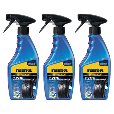 Rain X Rain-X Tyre Shine&protect Instant Tyre Dressing Long Lasting Wet Look 3X500Ml from B&Q