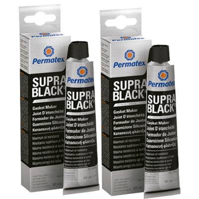 Permatex Rtv Silicone Instant Gasket Maker Black High Temperature Sealant 2X80Ml from B&Q