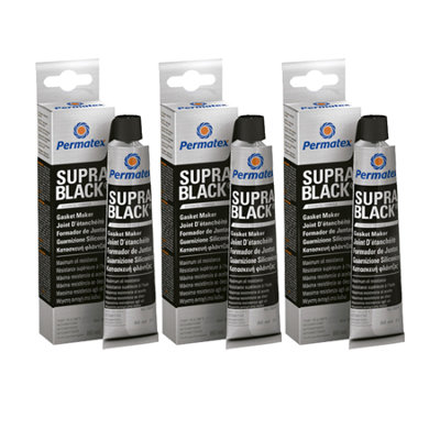 Permatex Rtv Silicone Instant Gasket Maker Black High Temperature Sealant 3X80Ml from B&Q