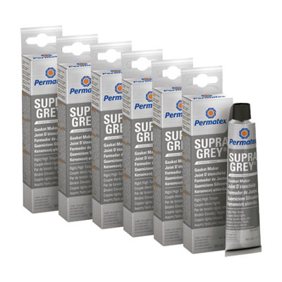 Permatex Rtv Silicone Instant Gasket Maker Grey High Temperature Sealant 6X80Ml from B&Q