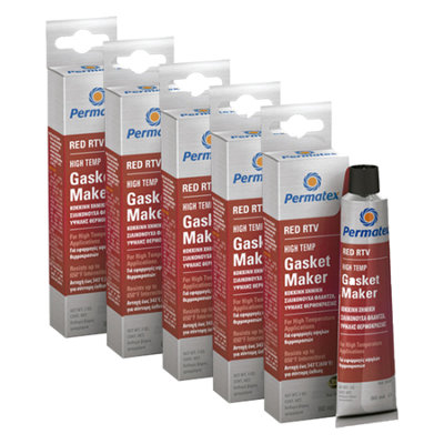 Permatex Rtv Silicone Instant Gasket Maker Red High Temperature Sealant 5X80Ml from B&Q