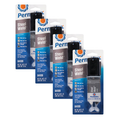 Permatex Multi Metal Epoxy Syringe Chemical Epoxy Metal Repair Dual Syringe 4X50Ml from B&Q
