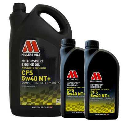 Millers Oils Millers 5W40 Fully Synthetic Engine Oil Motorsport Cfs 5W40 Nt+ 7L