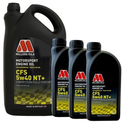 Millers Oils 8L Millers 5W40 Fully Synthetic Engine Oil Motorsport Cfs 5W40 Nt+