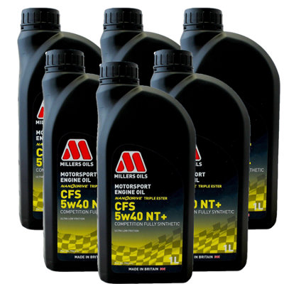Millers Oils 6X1l Millers 5W40 Fully Synthetic Engine Oil Motorsport Cfs 5W40 Nt+