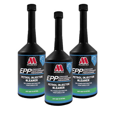 Millers Oils Millers Epp Petrol Injector Cleaner Fuel System Cleaner Treatment Additive 3X400Ml from B&Q