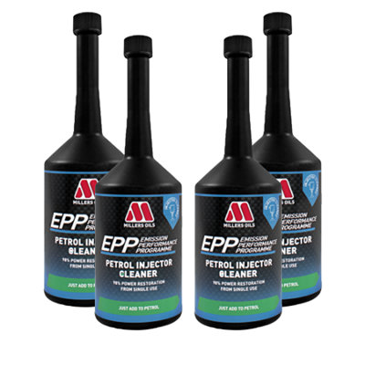 Millers Oils Millers Epp Petrol Injector Cleaner Fuel System Cleaner Treatment Additive 4X400Ml from B&Q