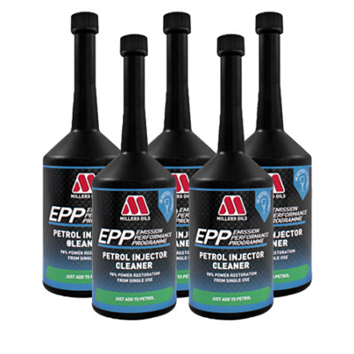 Millers Oils Millers Epp Petrol Injector Cleaner Fuel System Cleaner Treatment Additive 5X400Ml from B&Q