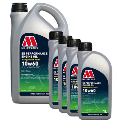 Millers Oils Ee Performance 10W60 Fully Synthetic Engine Oil 9L