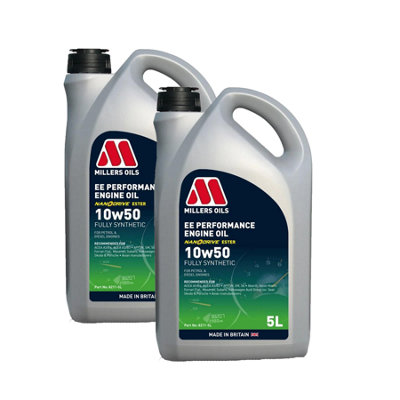 Millers Oils Millers Ee Performance Abarth 10W50 Fully Synthetic Engine Oil 2X5L from B&Q