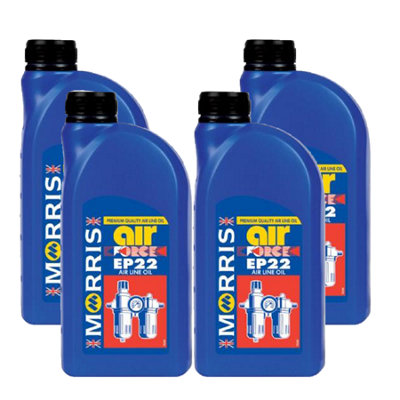 Morris Air Force Ep22 Airline Tools Oil For All Types Of Air Powered Tools 4X1L from B&Q