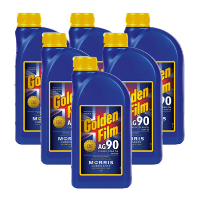 Morris Golden Film Ag90 Classic Gear Oil Mineral Transmission Oil 6X1L from B&Q