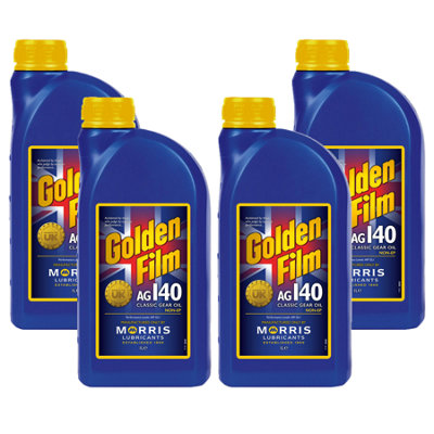 Morris Golden Film Ag140 Classic Gear Oil Mineral Transmission Oil  4X1L from B&Q