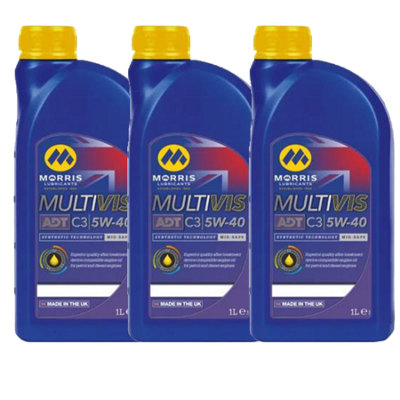 Morris 5W40 Fully Synthetic Engine Oil Acea C3 Longlife-04 3X1L