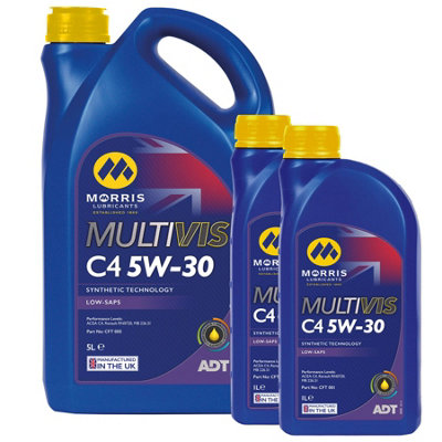 Morris C4 Fully Synthetic Engine Oil 5W-30 Mb 226.51 Renault Rn0720 7L from B&Q
