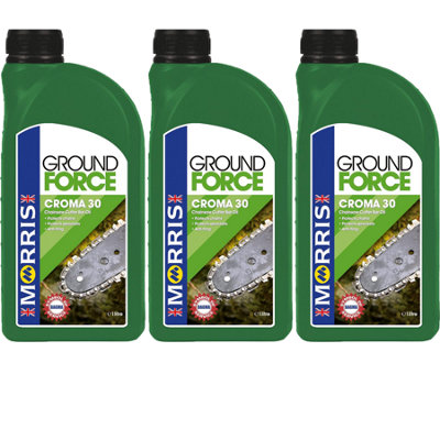 Morris Ground Force Chainsaw Chain Oil Guide Bar Blade Oil 3X1L from B&Q