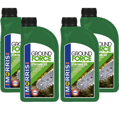 B&Q -  Ground Force Chainsaw Chain Oil Guide Bar Blade Oil 4X1L