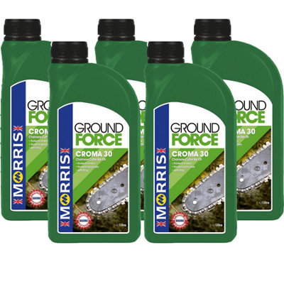 Morris Ground Force Chainsaw Chain Oil Guide Bar Blade Oil 5X1L from B&Q