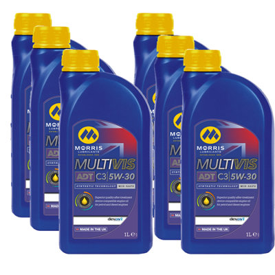 5W30 Fully Synthetic Engine Oil Morris Multivis Adt Mid Saps C3 Dexos2 6X1L from B&Q