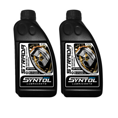 Syntol Synthetic 2-Stroke 2T Motorcycle Engine Oil Ester Motocross Ktm Yamaha 2X1l