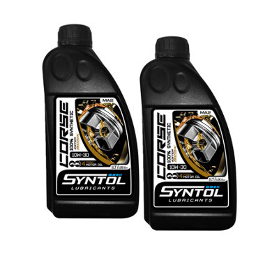 Syntol Corse 4T 10W-30 Motorcycle Fully Synthetic Engine Oil Jaso Ma2/Ma 2X1l
