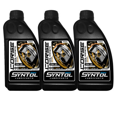 B&Q -  Corse 4T 10W-30 Motorcycle Fully Synthetic Engine Oil Jaso Ma2/ma  3X1L