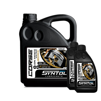 Syntol Corse 4T 10W-30 Motorcycle Fully Synthetic Engine Oil Jaso Ma2/Ma 6L