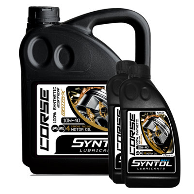 B&Q -  Corse 4T 10W-40 100% Synthetic Motorcycle Engine Oil 6L