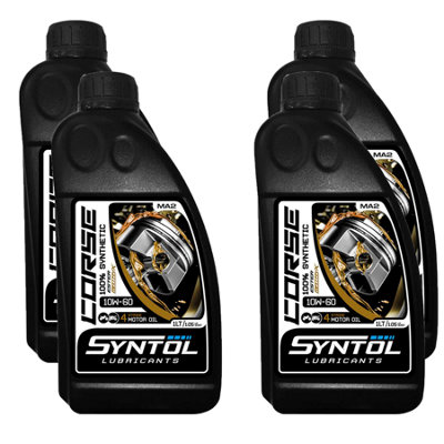 Syntol Corse 4T 10W-60 Motorcycle Fully Synthetic Oil 4X1l