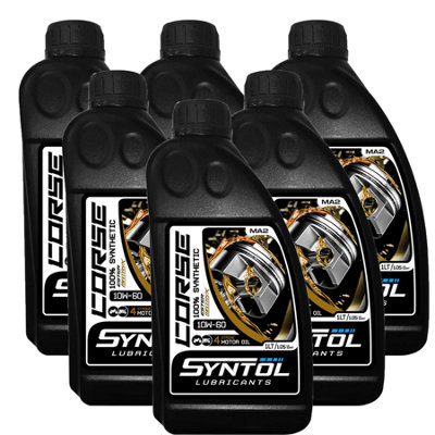 Syntol Corse 4T 10W-60 Motorcycle Fully Synthetic Oil 6X1l