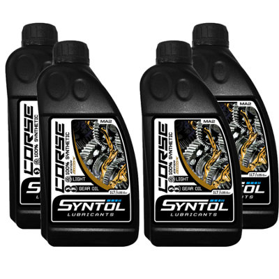 Syntol Corse 100% Synthetic Gear Oil Motorcycle Mx Off Road 4X1l Light