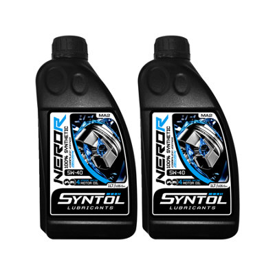 Syntol Nero-R 4T 5W-40 100% Synthetic Motorcycle Racing Oil 2X1l