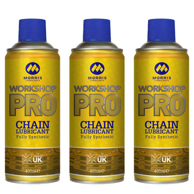 Morris Workshop Pro Fully Synthetic Multi Purpose Chain Lubricant 3X400 Ml from B&Q