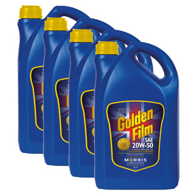 Morris 20W50 Mineral Classic Motor Engine Oil Api Cc/sf Mil-L-2104B 4X5L from B&Q