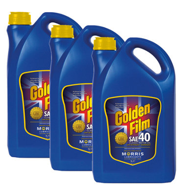 Morris  Sae 40 Classic Motor Oil  Low Detergent / Dispersant Lubricant 3X5L from B&Q