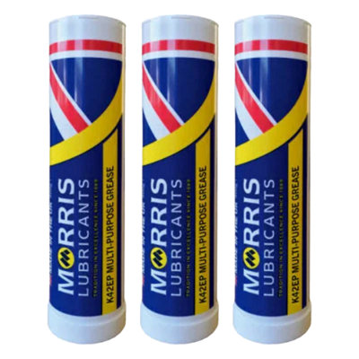 Morris K42Ep Multi Purpose Lithium Ep Grease Bearings & Chassis 3X400G from B&Q