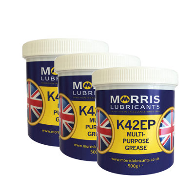 Morris K42Ep General Multi Purpose Lithium Ep Grease Bearings & Chassis 3X500G from B&Q
